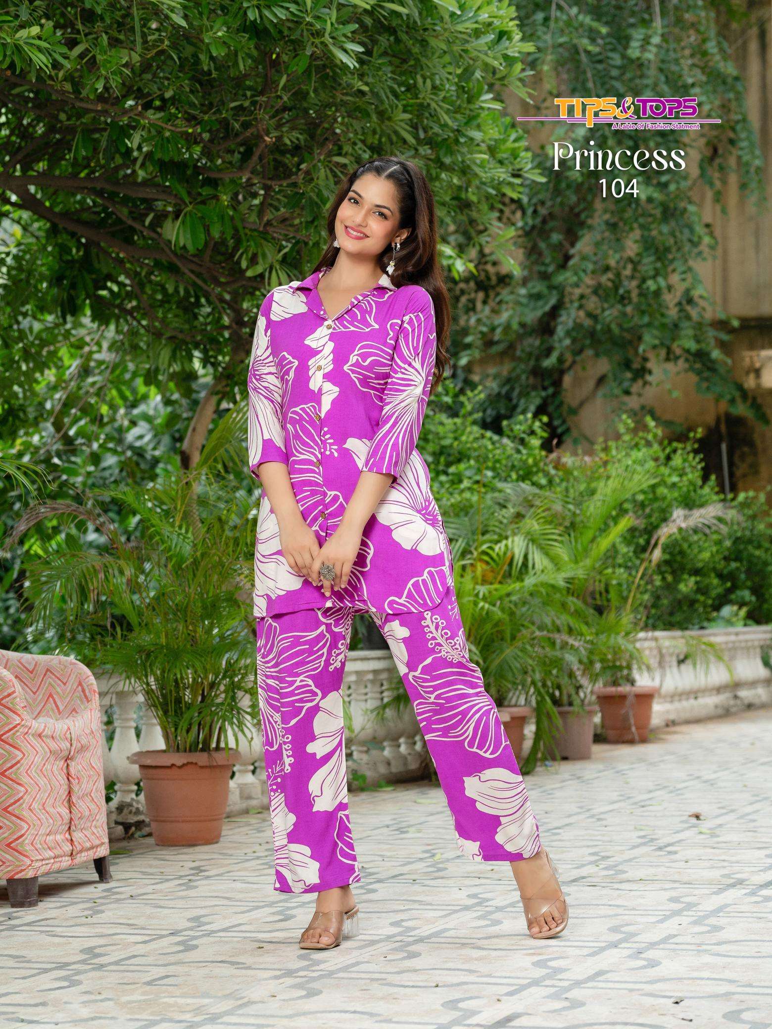 Tips & tops princess coord set indian kurti tunic womens tops kurta