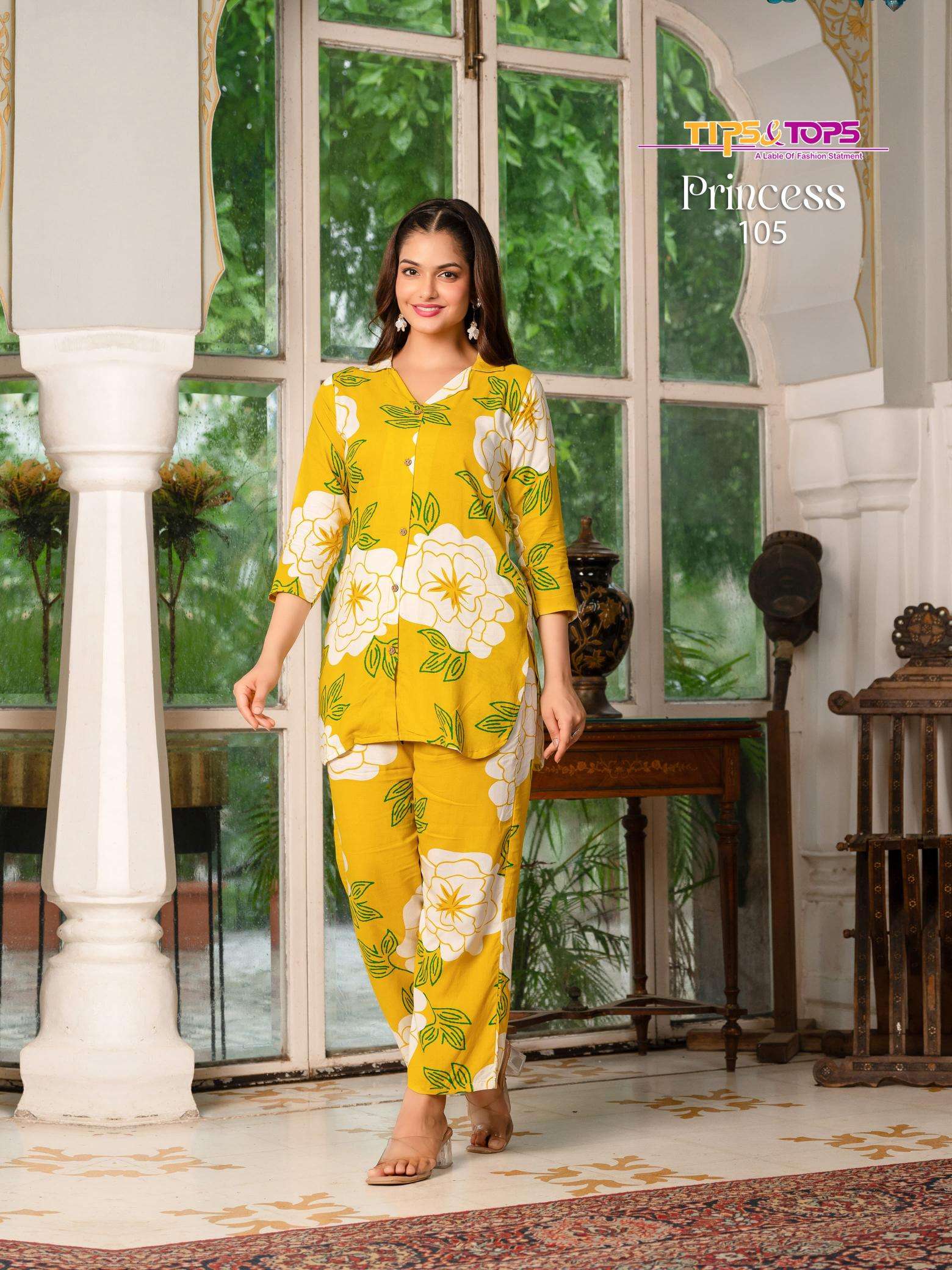 Tips & tops princess coord set indian kurti tunic womens tops kurta