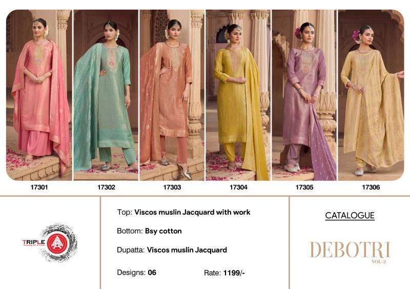 Triple Aaa Debotri Vol 2 Surat dress material suppliers