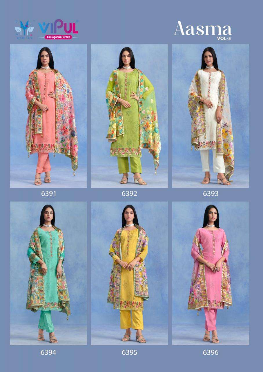 Vipul aasma vol 5 Wholesale dress materials in Mumbai