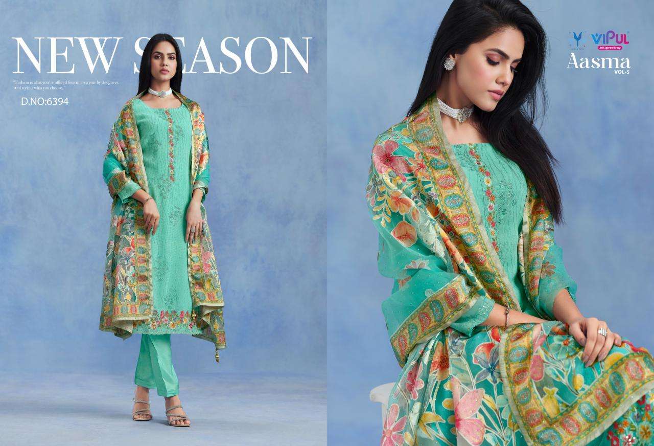 Vipul aasma vol 5 Wholesale dress materials in Mumbai