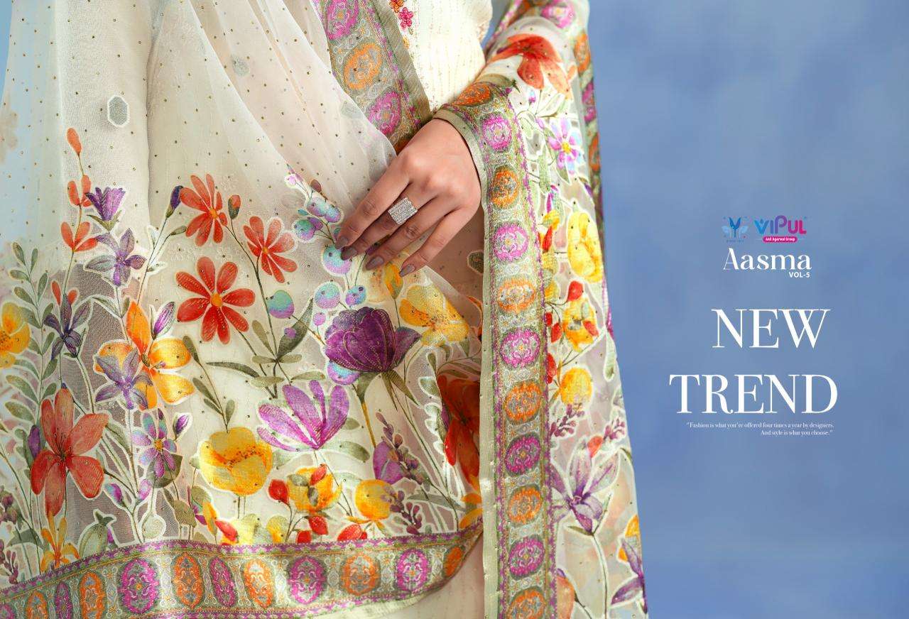 Vipul aasma vol 5 Wholesale dress materials in Mumbai