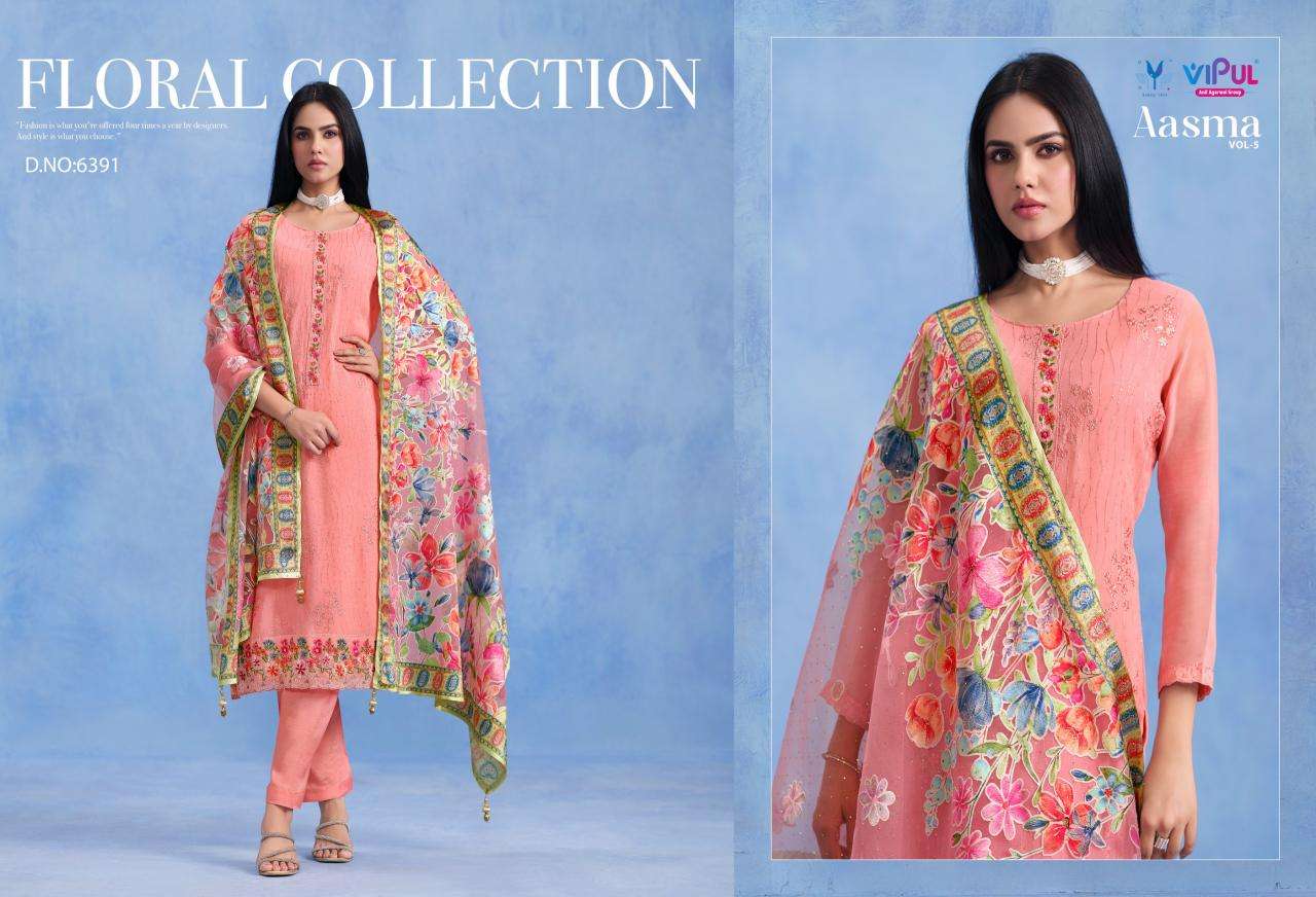 Vipul aasma vol 5 Wholesale dress materials in Mumbai
