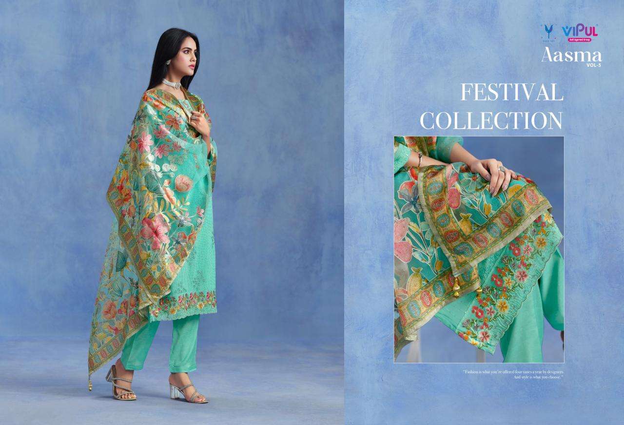 Vipul aasma vol 5 Wholesale dress materials in Mumbai