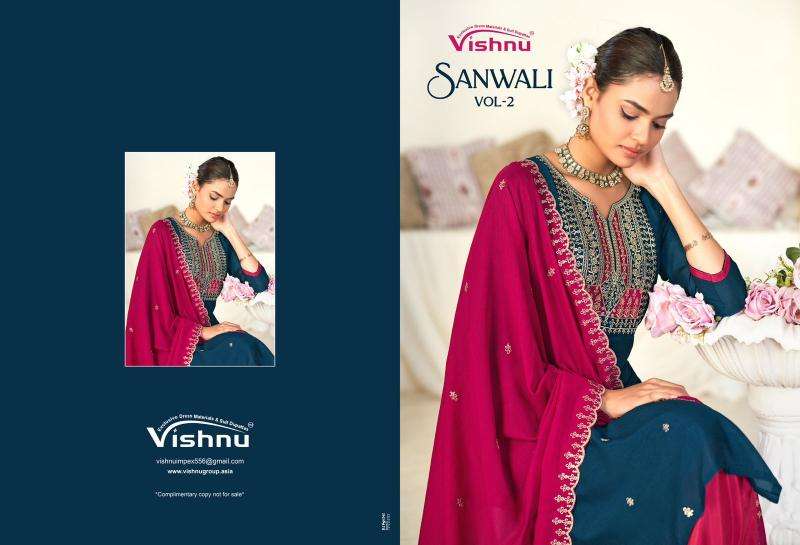 Vishnu sanwali vol 2 Wholesale dress materials for boutique