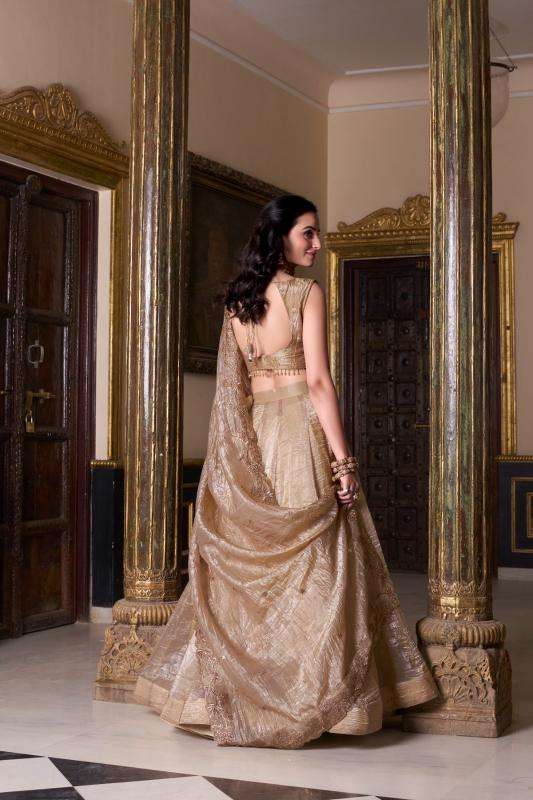 Wedding Collection Gold Crush Affordable lehenga choli wholesalers