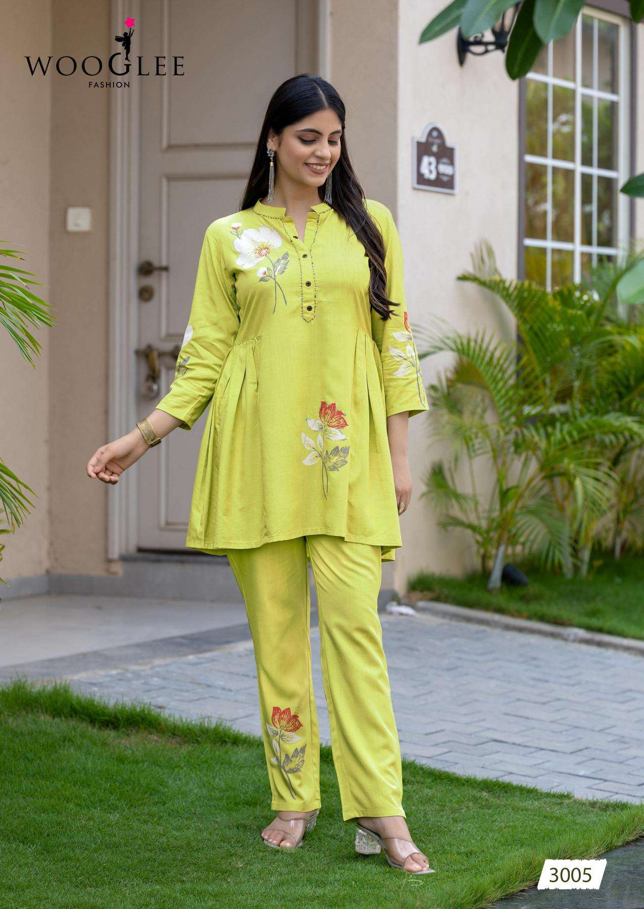 Wooglee tulip vol 2 co ord set Wholesale kurtis online