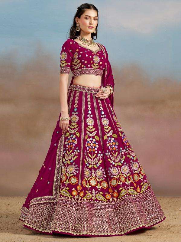 Zeel Clothing Georgette bridal lehenga wholesale mumbai