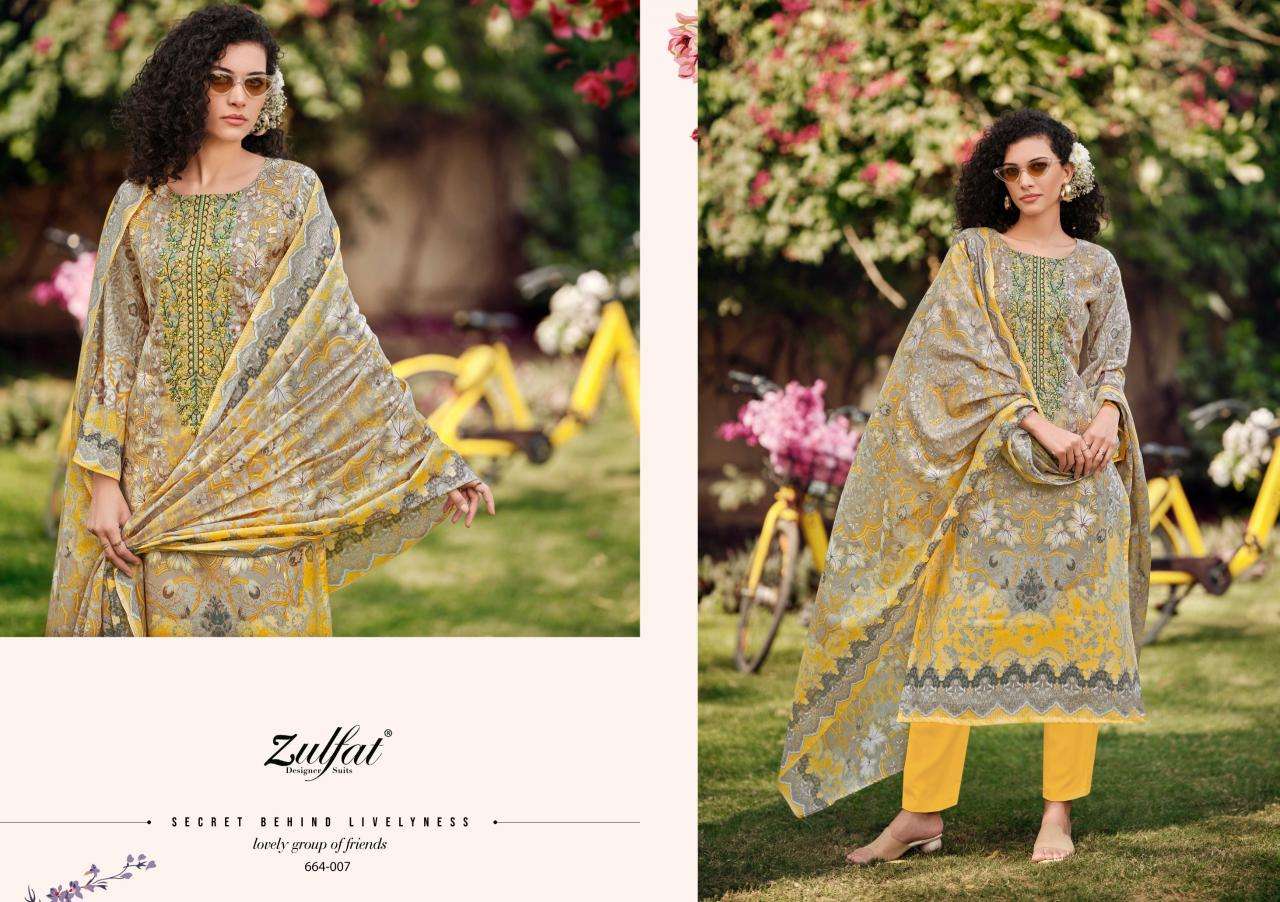 Zulfat designer suits gulnaaz vol 6 Indian dress materials wholesale