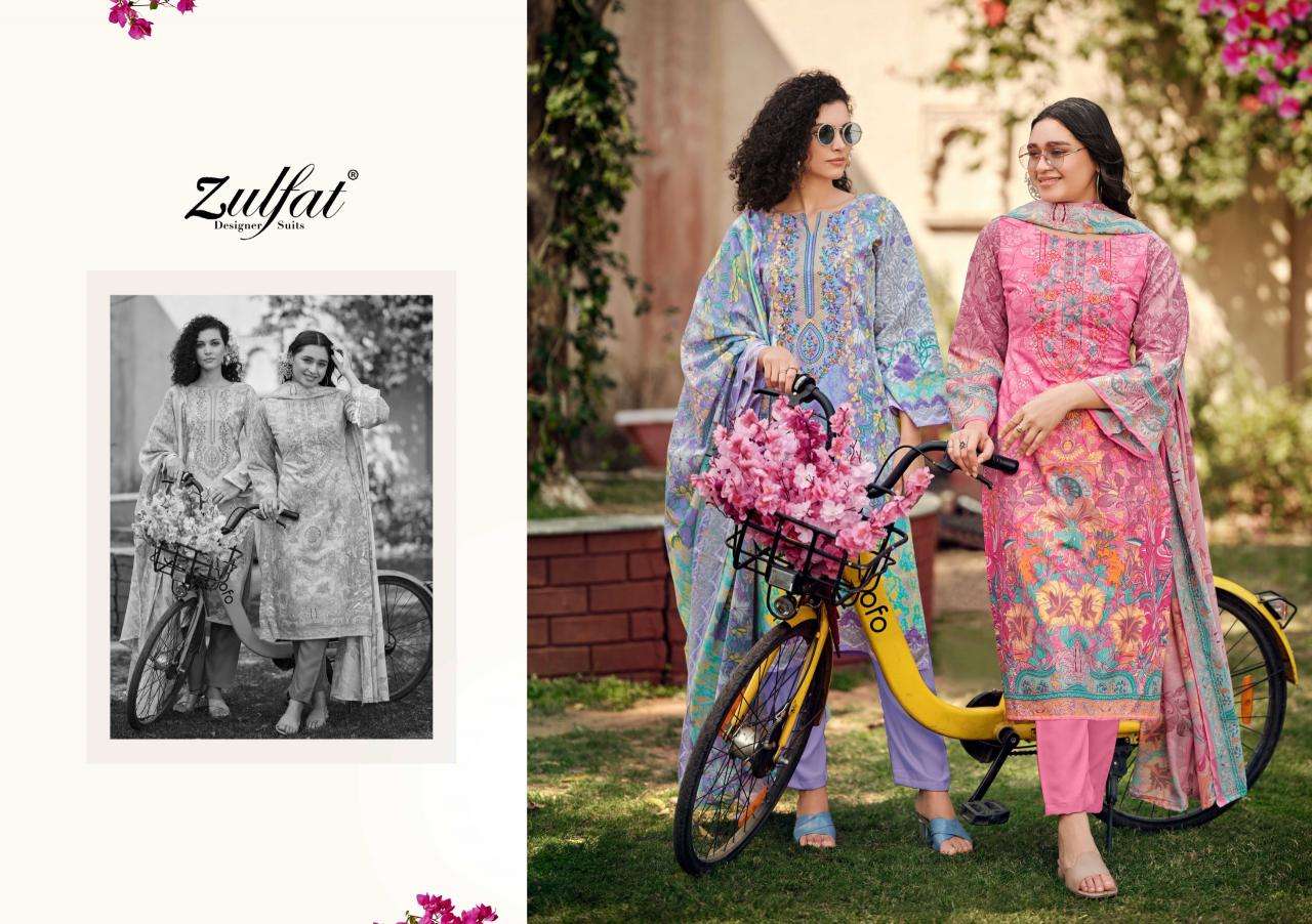 Zulfat designer suits gulnaaz vol 6 Indian dress materials wholesale