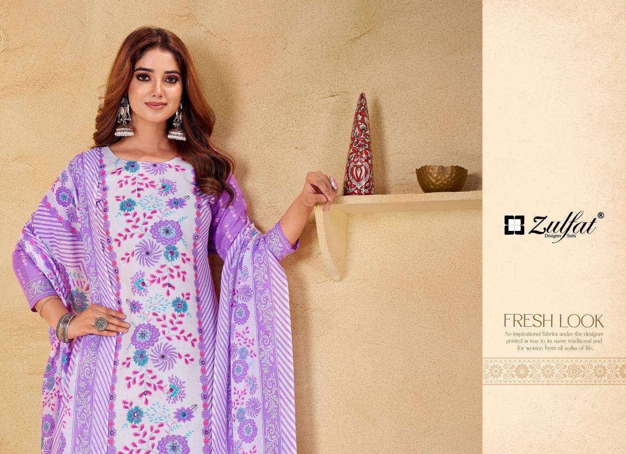 Zulfat designer suits summer shine vol 3 Wholesale wedding dress materials in Mumbai