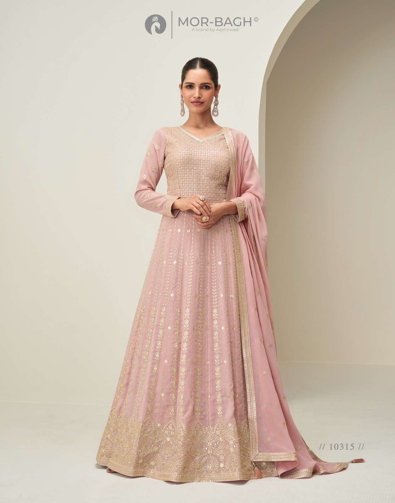 Aashirwad Mor Bagh Mahi Gown Wholesale kurtis in Gujarat
