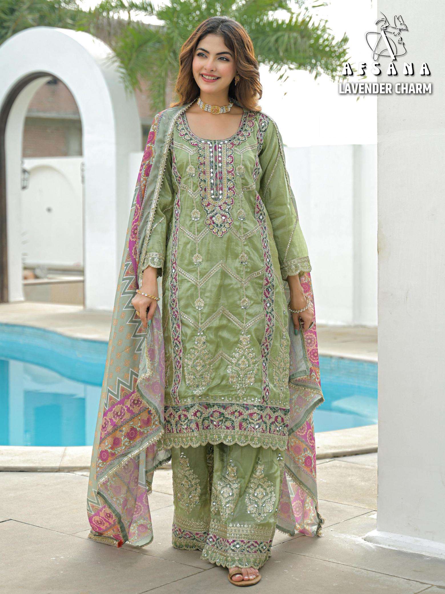 Afsana lavender charm Salwar Kameez manufacturers in Kolkata