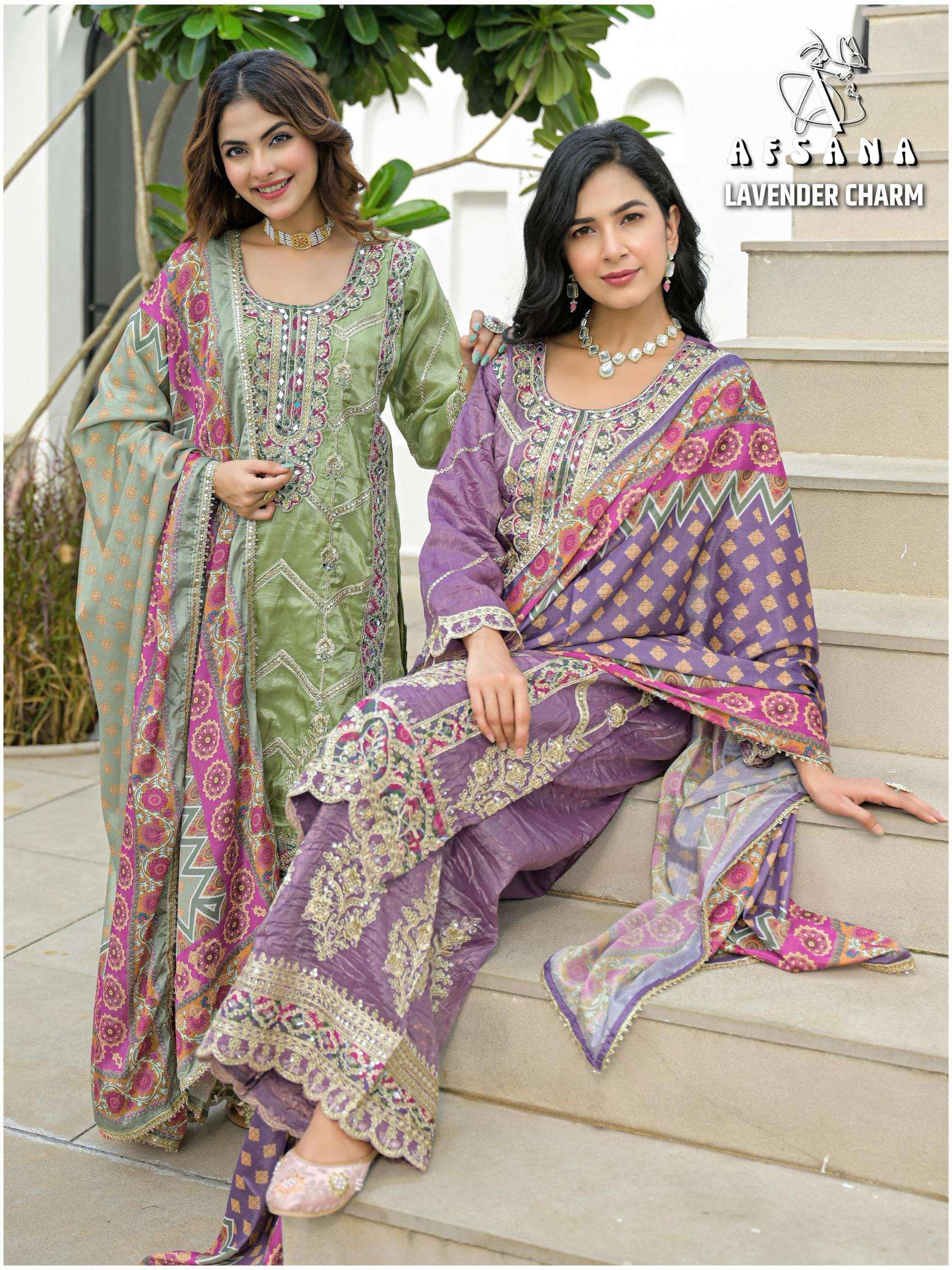 Afsana lavender charm Salwar Kameez manufacturers in Kolkata