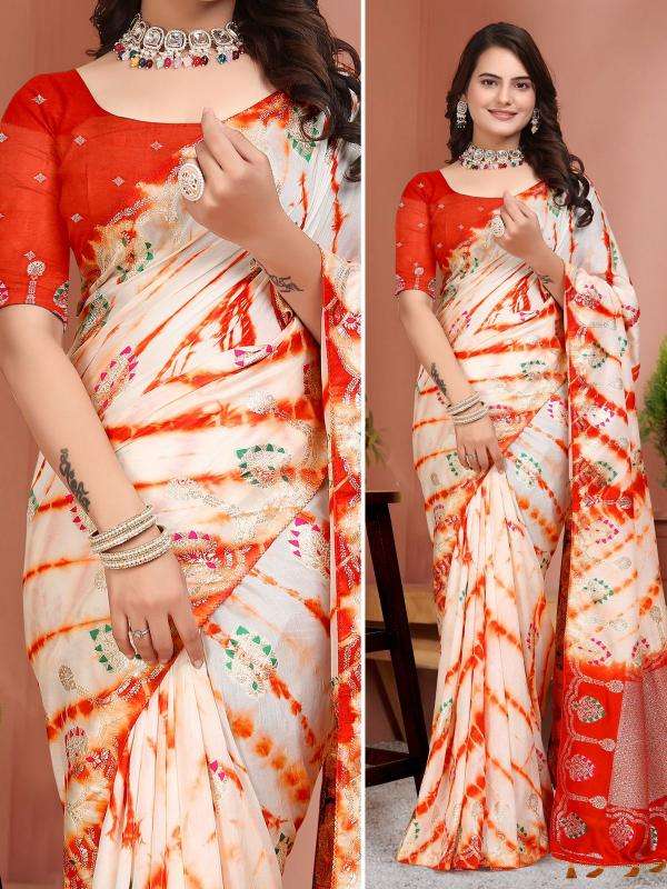 Akshara rajasthani rainbow shibhori Wholesale Saree supplier in surat