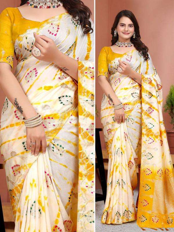 Akshara rajasthani rainbow shibhori Wholesale Saree supplier in surat