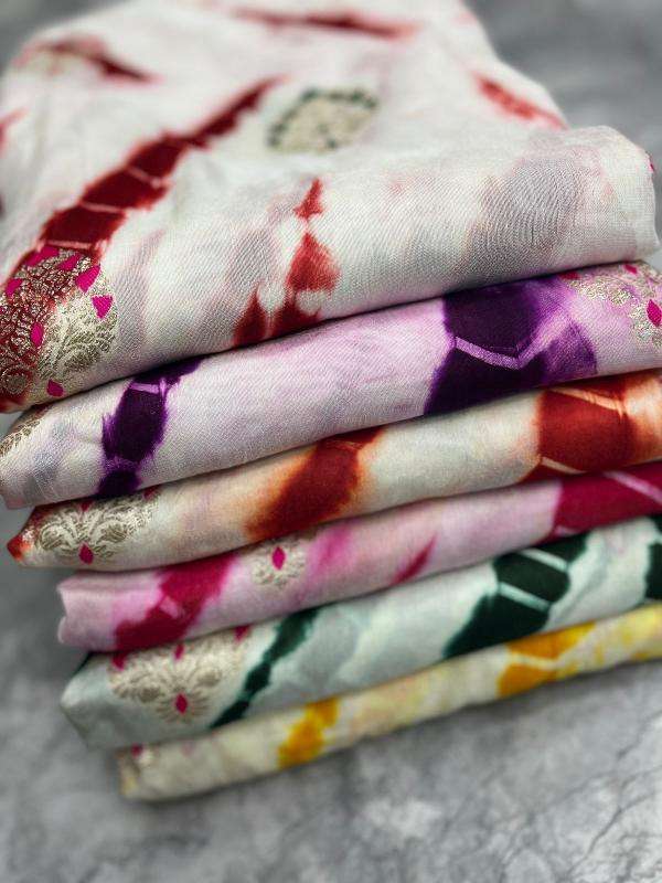 Akshara rajasthani rainbow shibhori Wholesale Saree supplier in surat