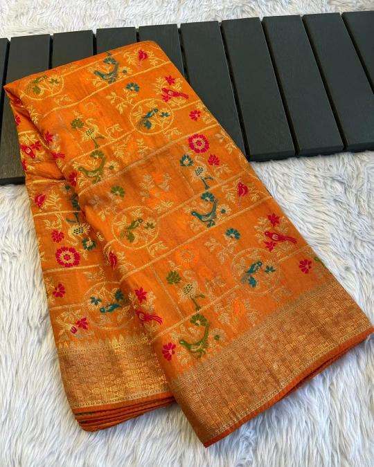 Akshara russian cotton silk Indian saree wholesale