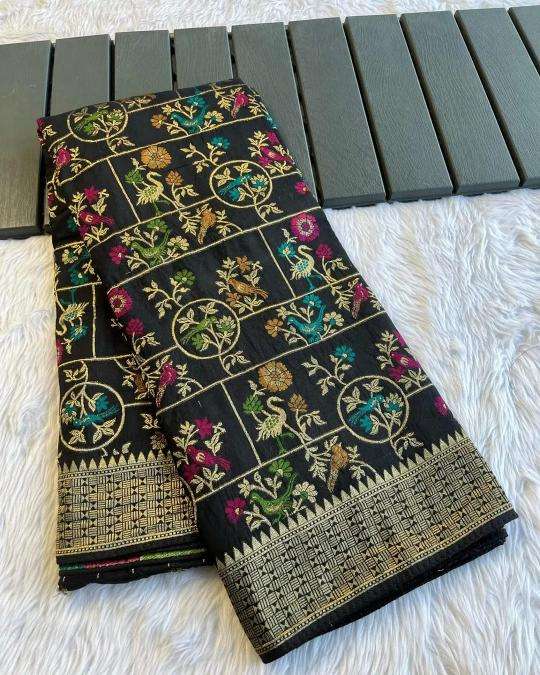 Akshara russian cotton silk Indian saree wholesale