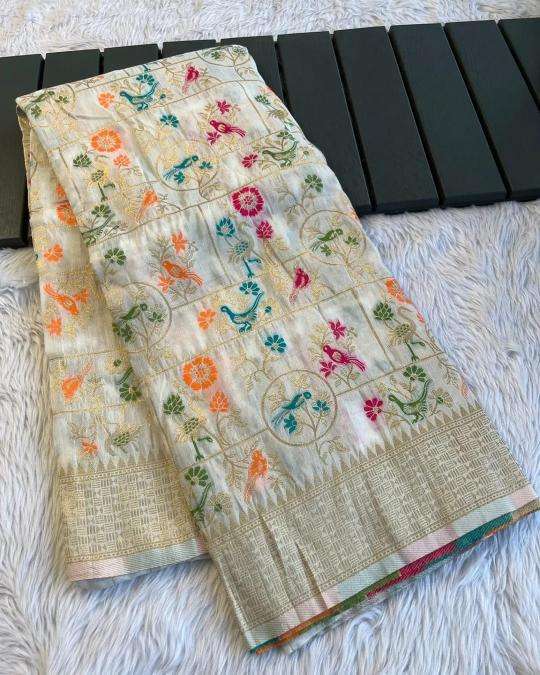 Akshara russian cotton silk Indian saree wholesale