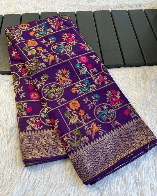 Akshara russian cotton silk Indian saree wholesale