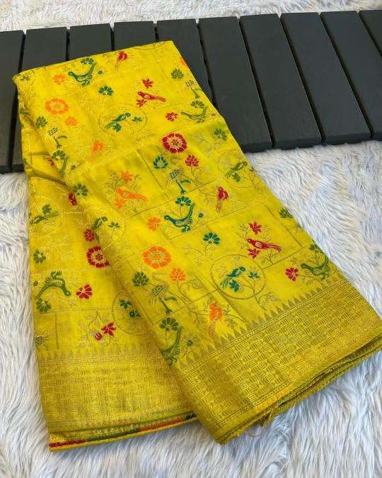Akshara russian cotton silk Indian saree wholesale