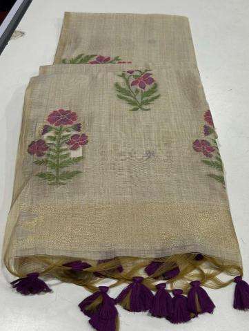 Akshara soft muga cotton Saree Wholesalers in Surat