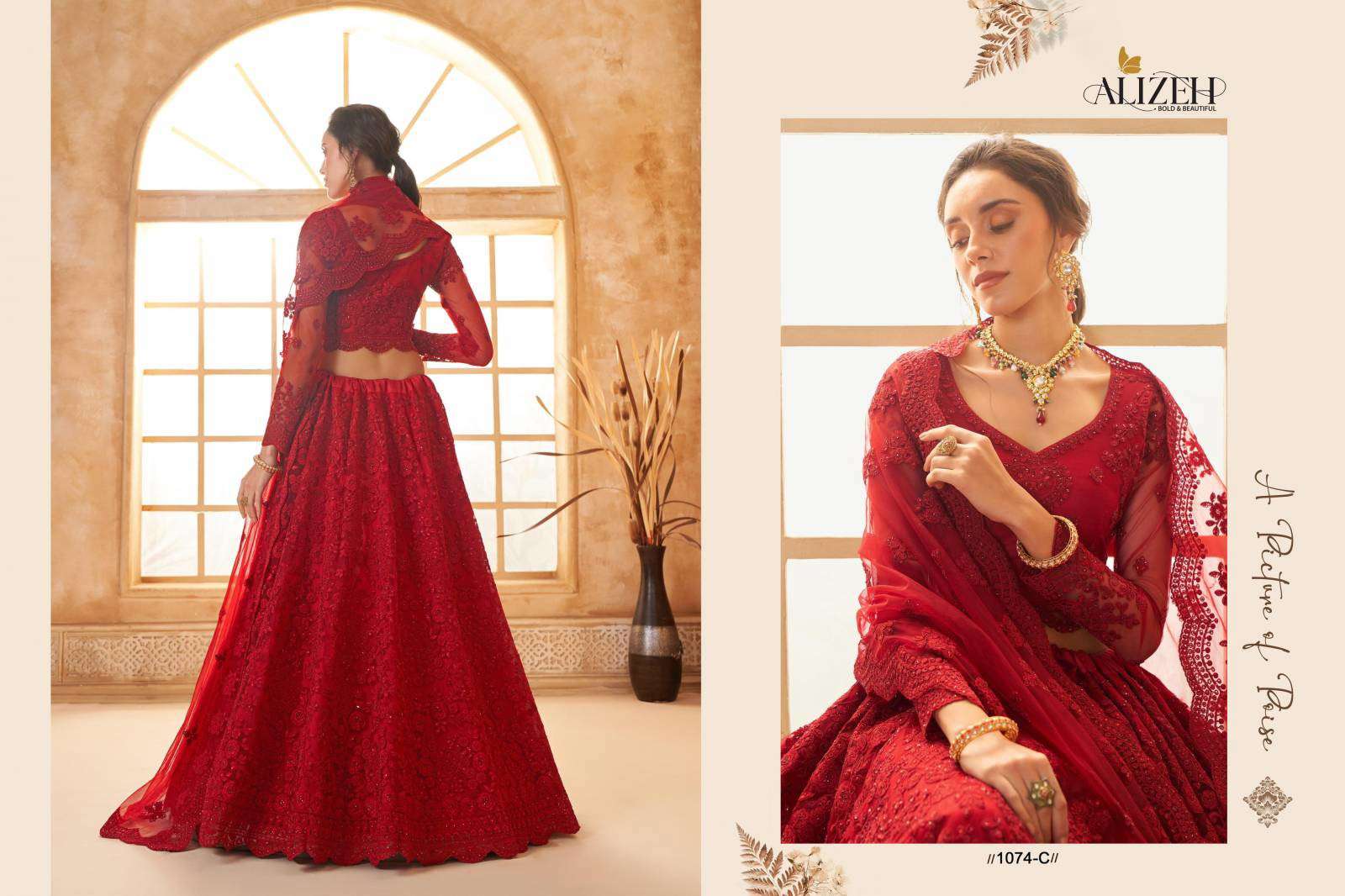 Alizeh Bridal Heritage Vol 3 High-quality Lehengha choli at wholesale rate