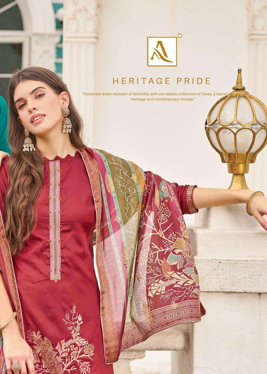 Alok suit falsafaa 18 Dress materials manufacturers Surat