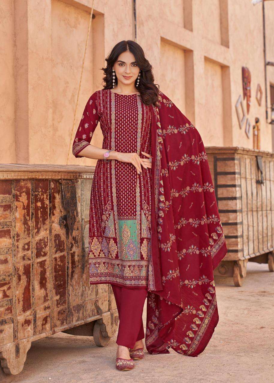 Alok suit kajal 3 Dress material manufacturers
