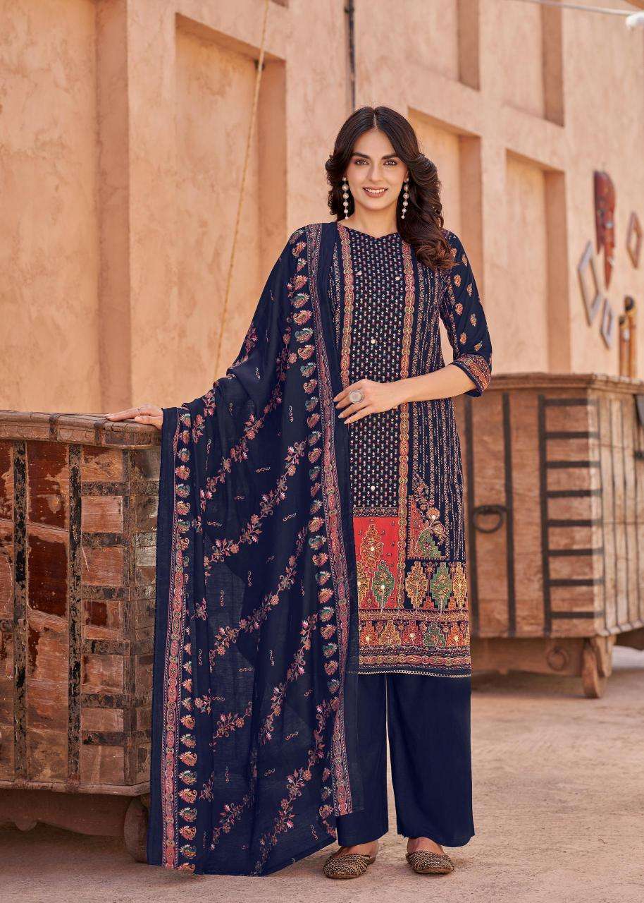 Alok suit kajal 3 Dress material manufacturers