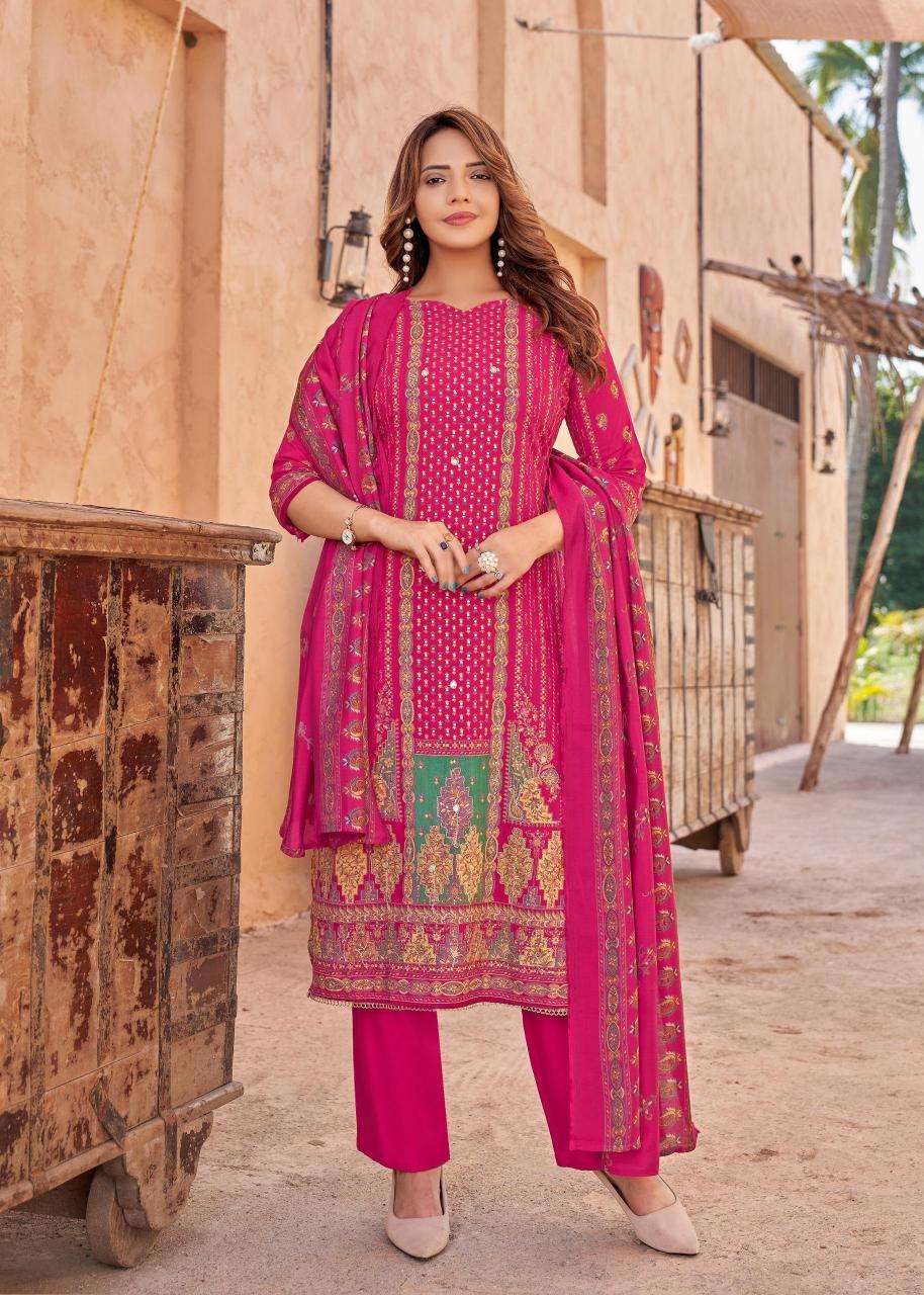 Alok suit kajal 3 Dress material manufacturers