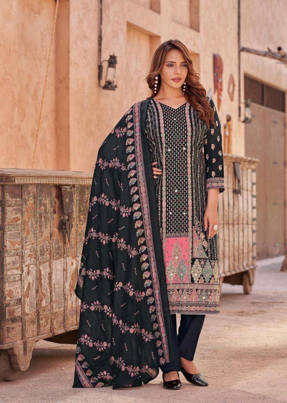 Alok suit kajal 3 Dress material manufacturers