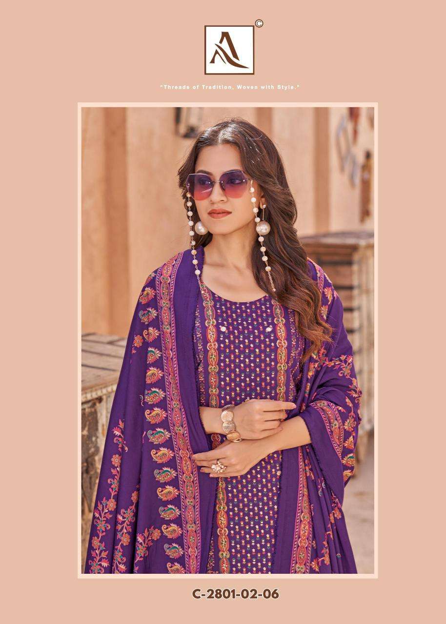 Alok suit kajal 3 Dress material manufacturers