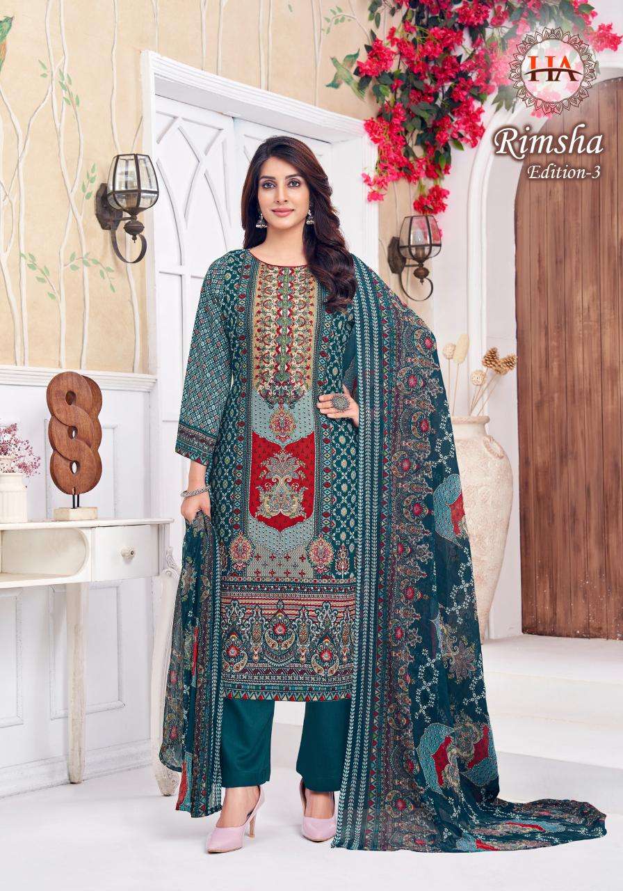 Alok suit rimsha 3 Dress materials in bulk