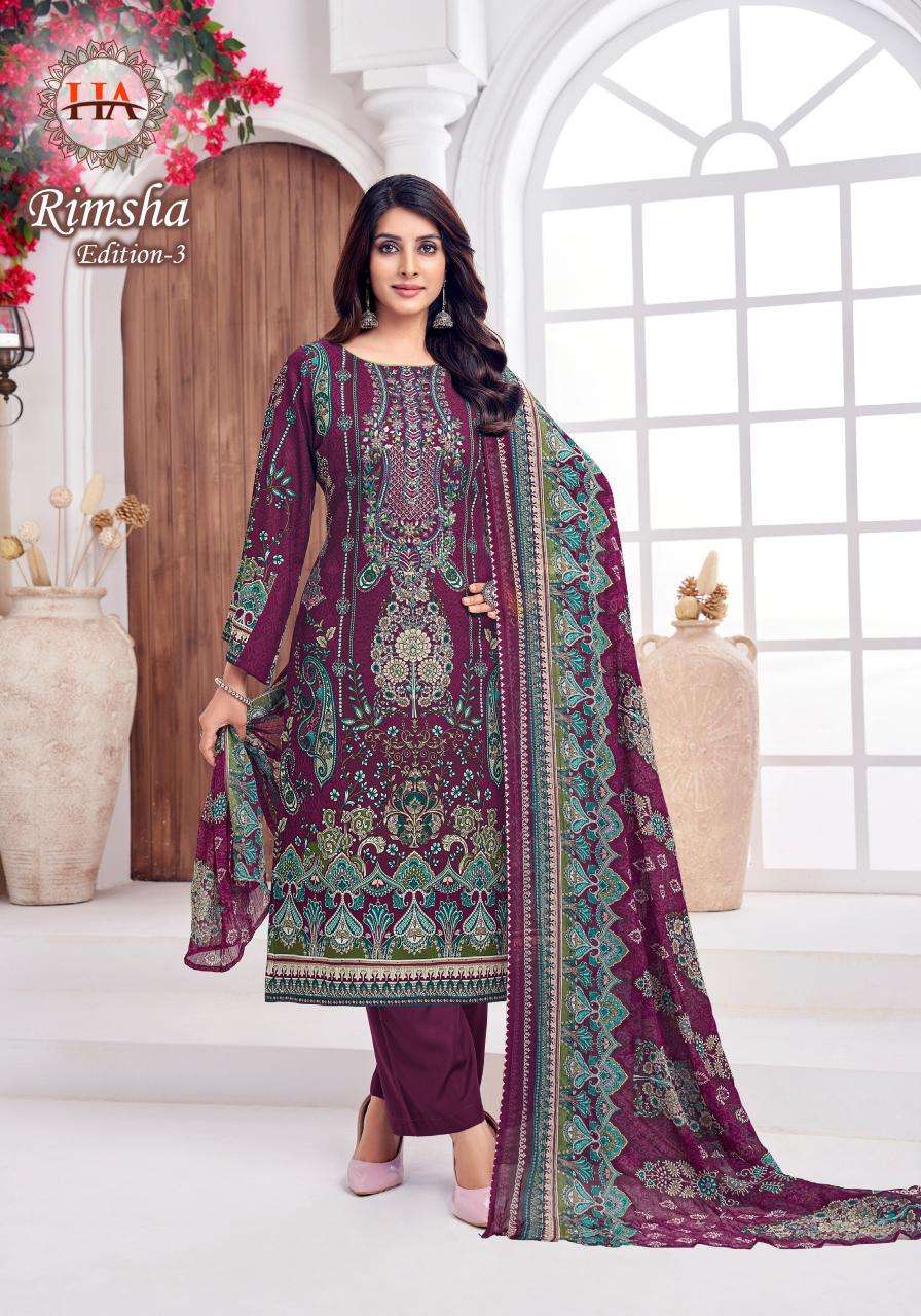 Alok suit rimsha 3 Dress materials in bulk