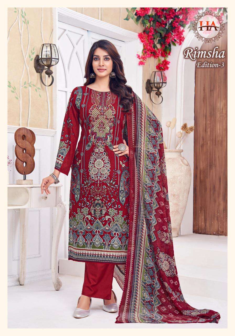 Alok suit rimsha 3 Dress materials in bulk