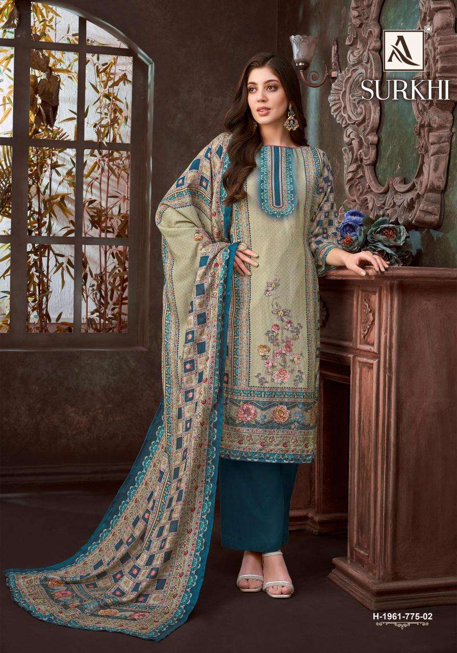 Alok suit surkhi Wholesale dress materials online