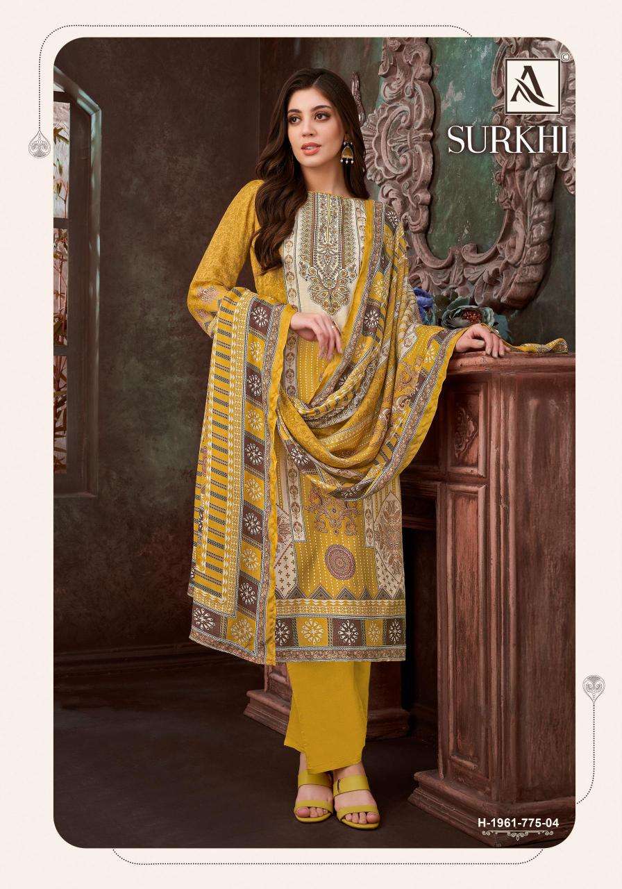 Alok suit surkhi Wholesale dress materials online