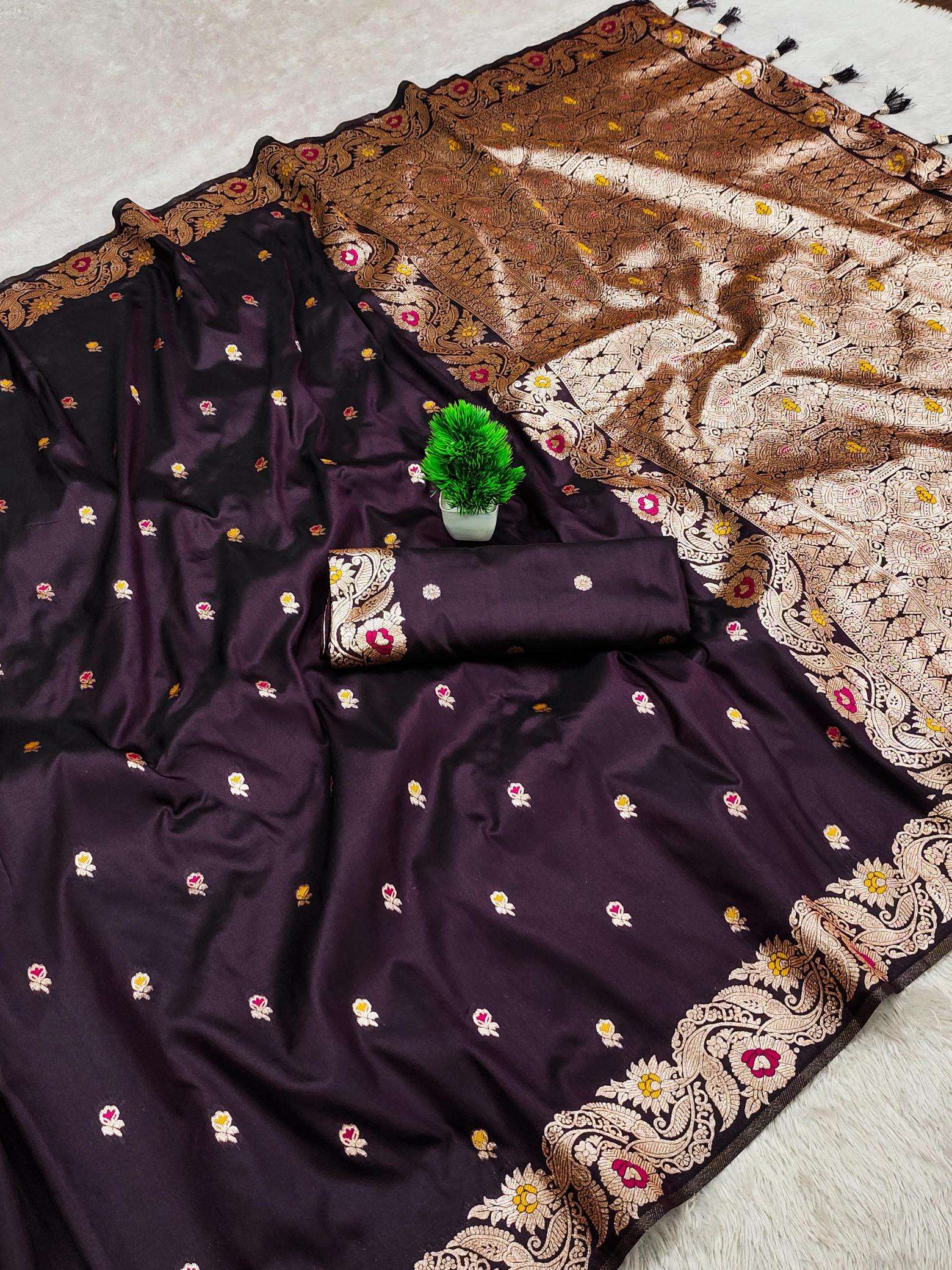 Anupama banarasi 18 soft silk Wholesale Saree Catalogue