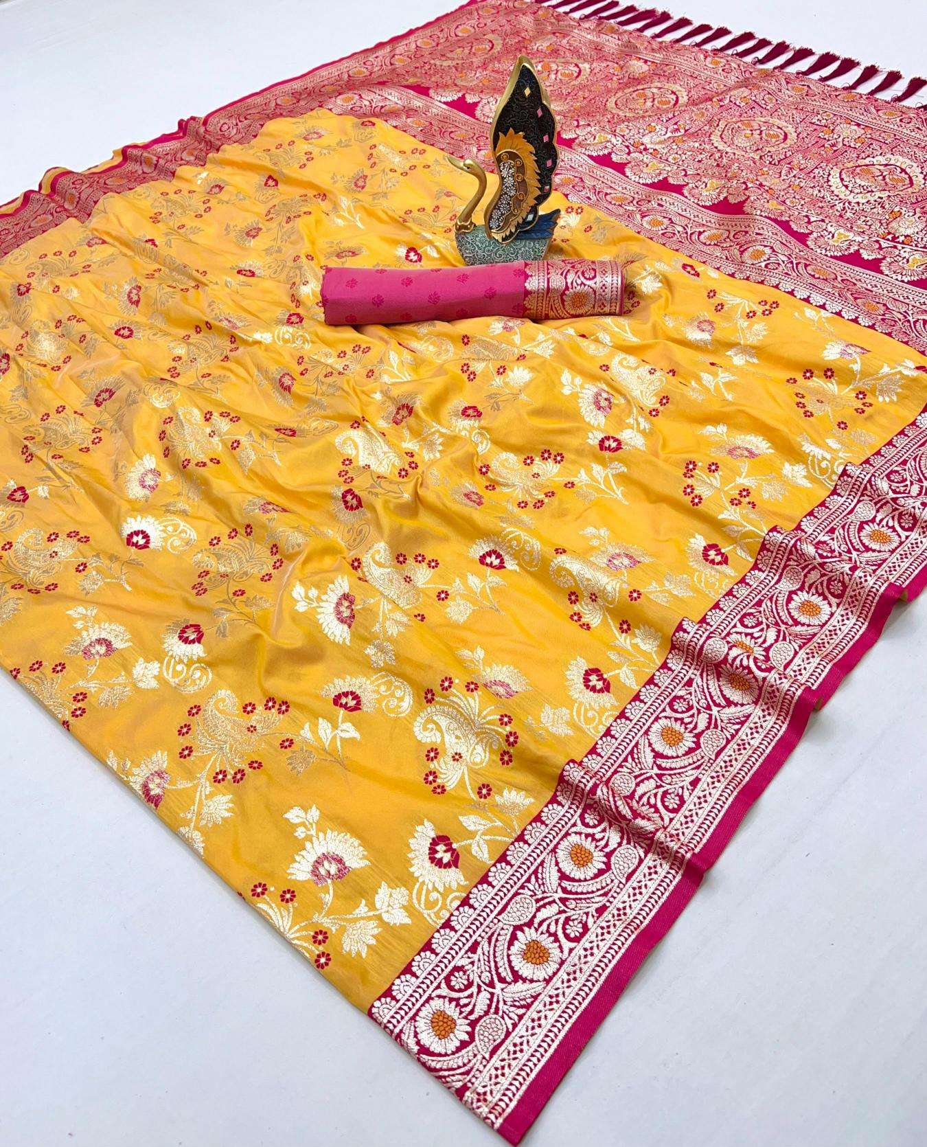 Anupama radhika soft banarasi silk Wholesale saree market in Ahmedabad