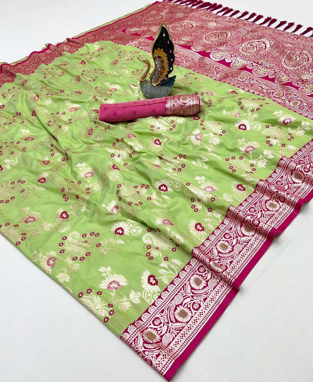 Anupama radhika soft banarasi silk Wholesale saree market in Ahmedabad