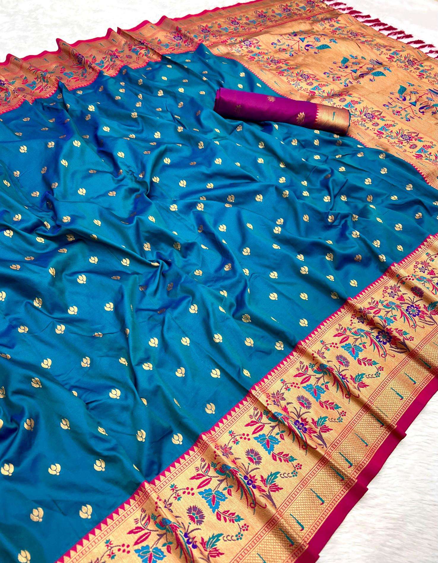 Anupama sangam paithani soft silk Saree wholesalers in Delhi