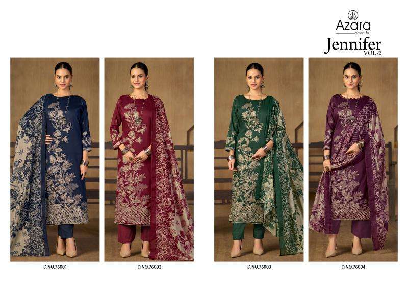 Azara jennifer 2 Designer dress materials in Delhi
