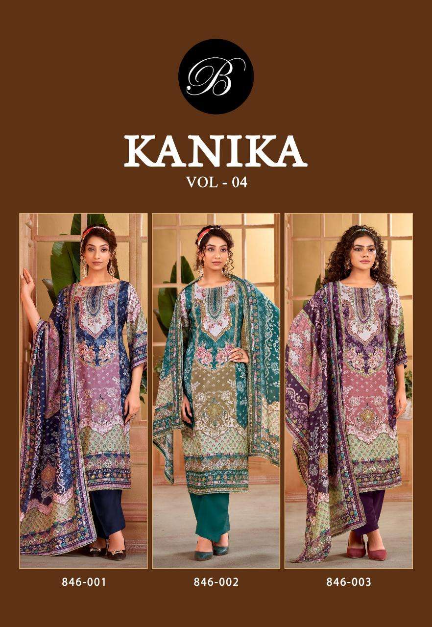 Belliza kanika vol 4 Online dress material wholesale in Delhi