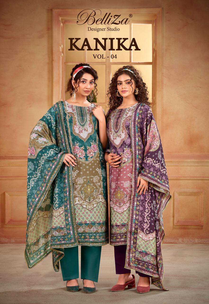 Belliza kanika vol 4 Online dress material wholesale in Delhi