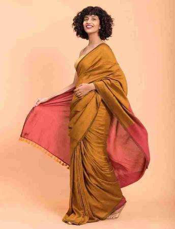Blousewala khadi cotton Designer sarees in Ahmedabad