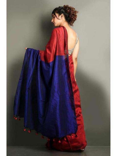 Blousewala khadi cotton Designer sarees in Ahmedabad