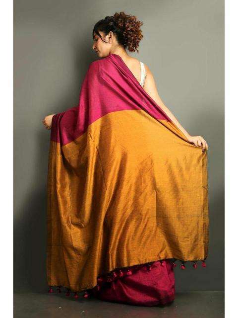 Blousewala khadi cotton Designer sarees in Ahmedabad