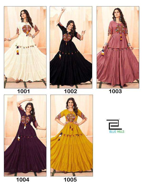 Blue hills dholida Wholesale Kurti dealers